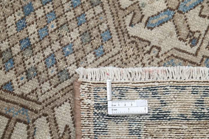 Hand Knotted Vintage Persian Heriz Wool Rug 3' 0" x 4' 5" - No. AT56643