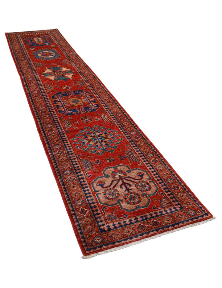 Hand Knotted Nomadic Caucasian Humna Wool Rug 2' 8" x 11' 6" - No. AT50619