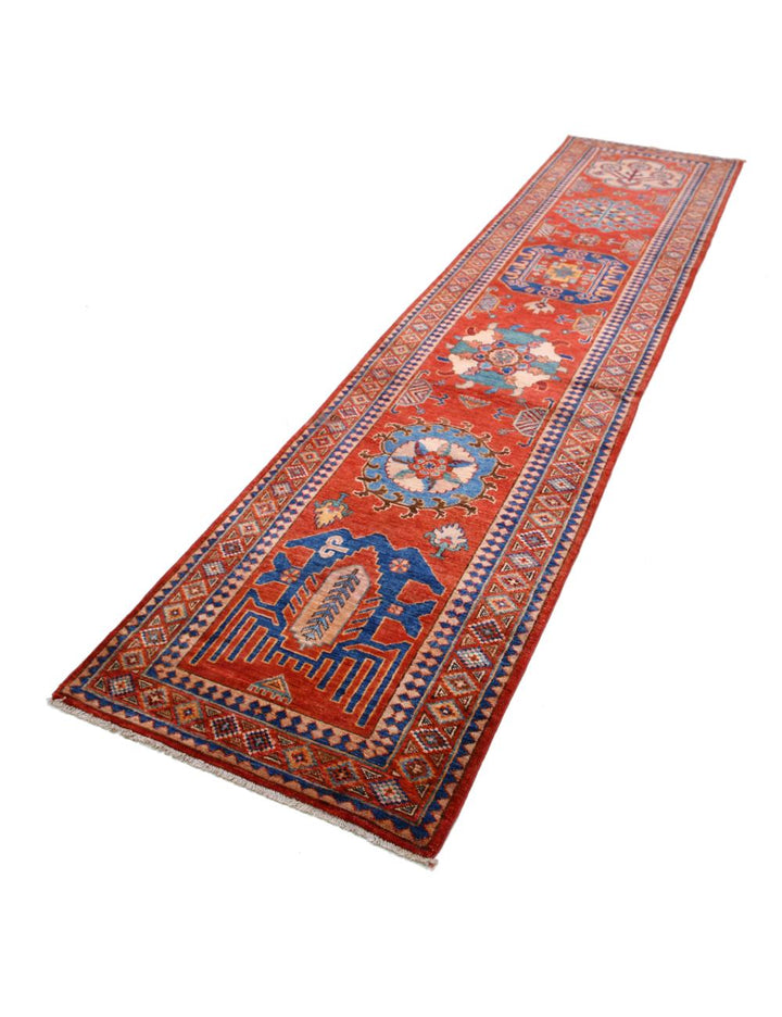 Hand Knotted Nomadic Caucasian Humna Wool Rug 2' 8" x 11' 6" - No. AT50619