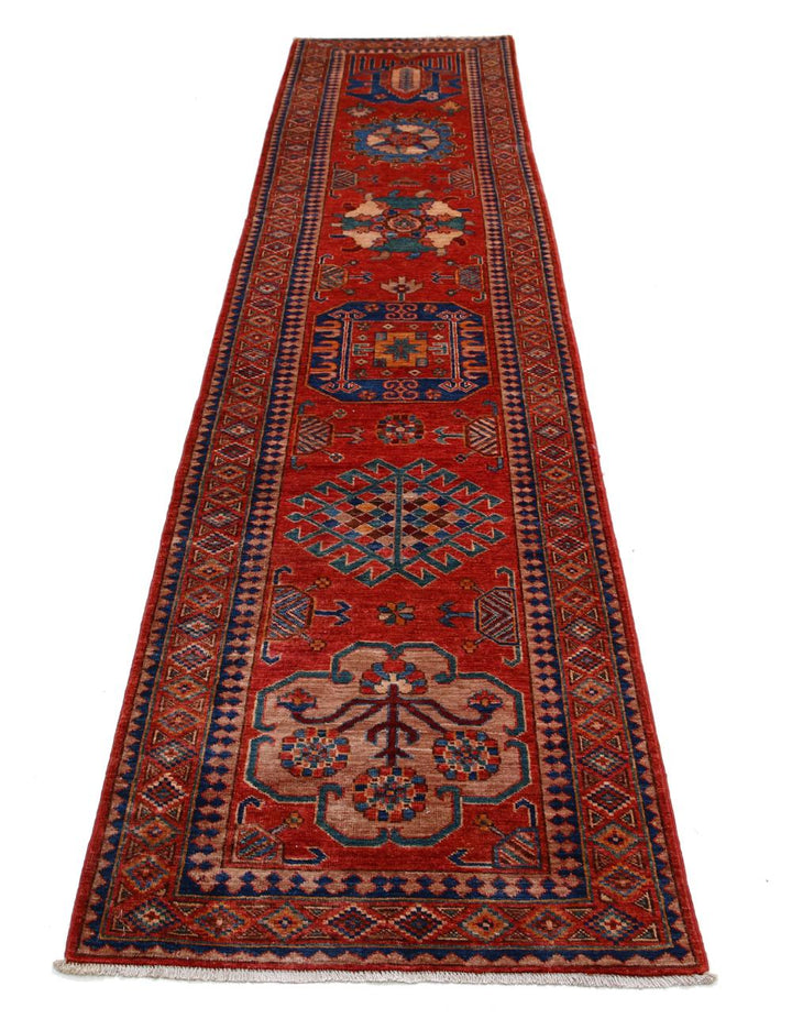 Hand Knotted Nomadic Caucasian Humna Wool Rug 2' 8" x 11' 6" - No. AT50619