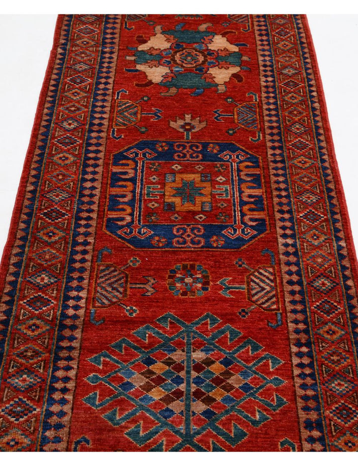Hand Knotted Nomadic Caucasian Humna Wool Rug 2' 8" x 11' 6" - No. AT50619
