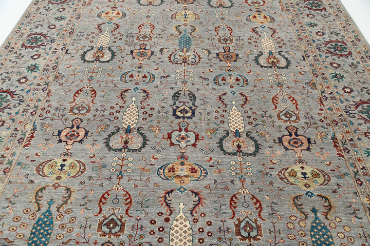 Hand Knotted Jasmine Sultani Wool Rug 8' 9" x 11' 11" - No. AT24884