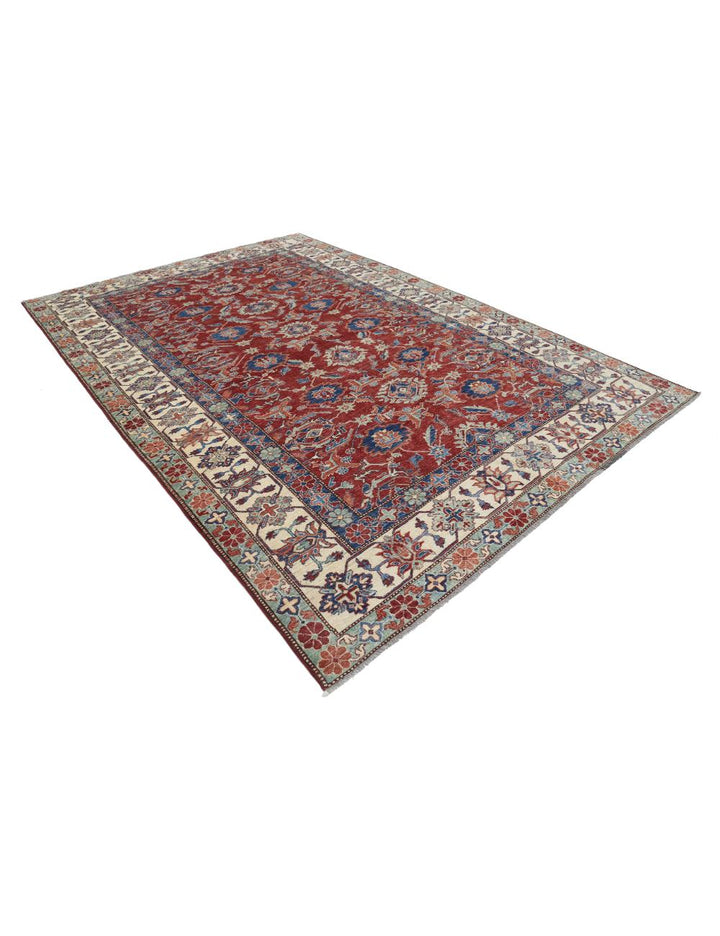 Hand Knotted Royal Kazak Wool Rug 7' 11" x 11' 6" - No. AT90000