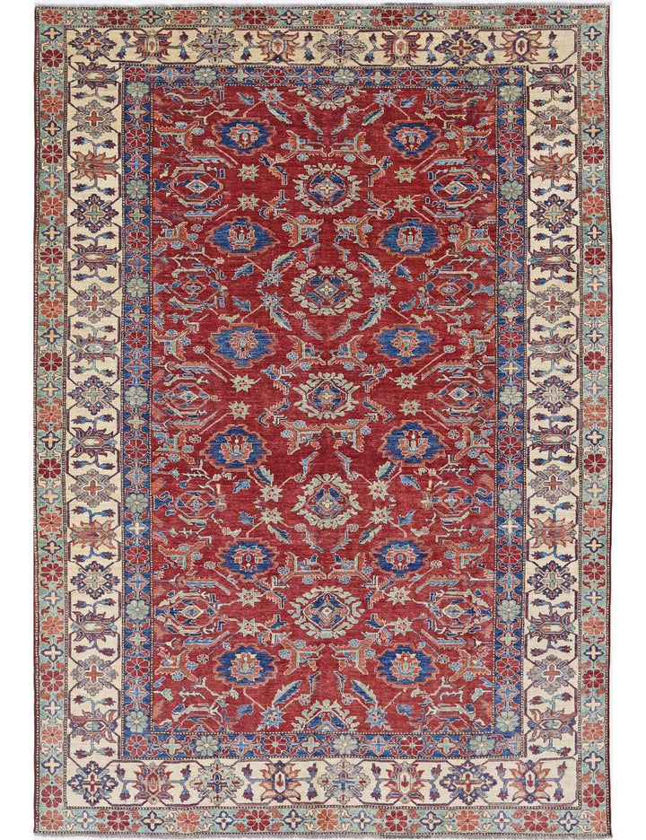 Hand Knotted Royal Kazak Wool Rug 7' 11" x 11' 6" - No. AT90000