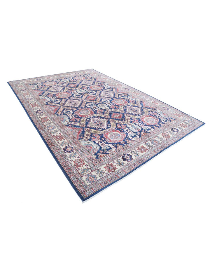 Hand Knotted Royal Kazak Wool Rug 8' 1" x 11' 5" - No. AT24789