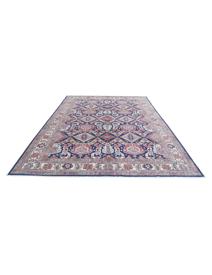 Hand Knotted Royal Kazak Wool Rug 8' 1" x 11' 5" - No. AT24789