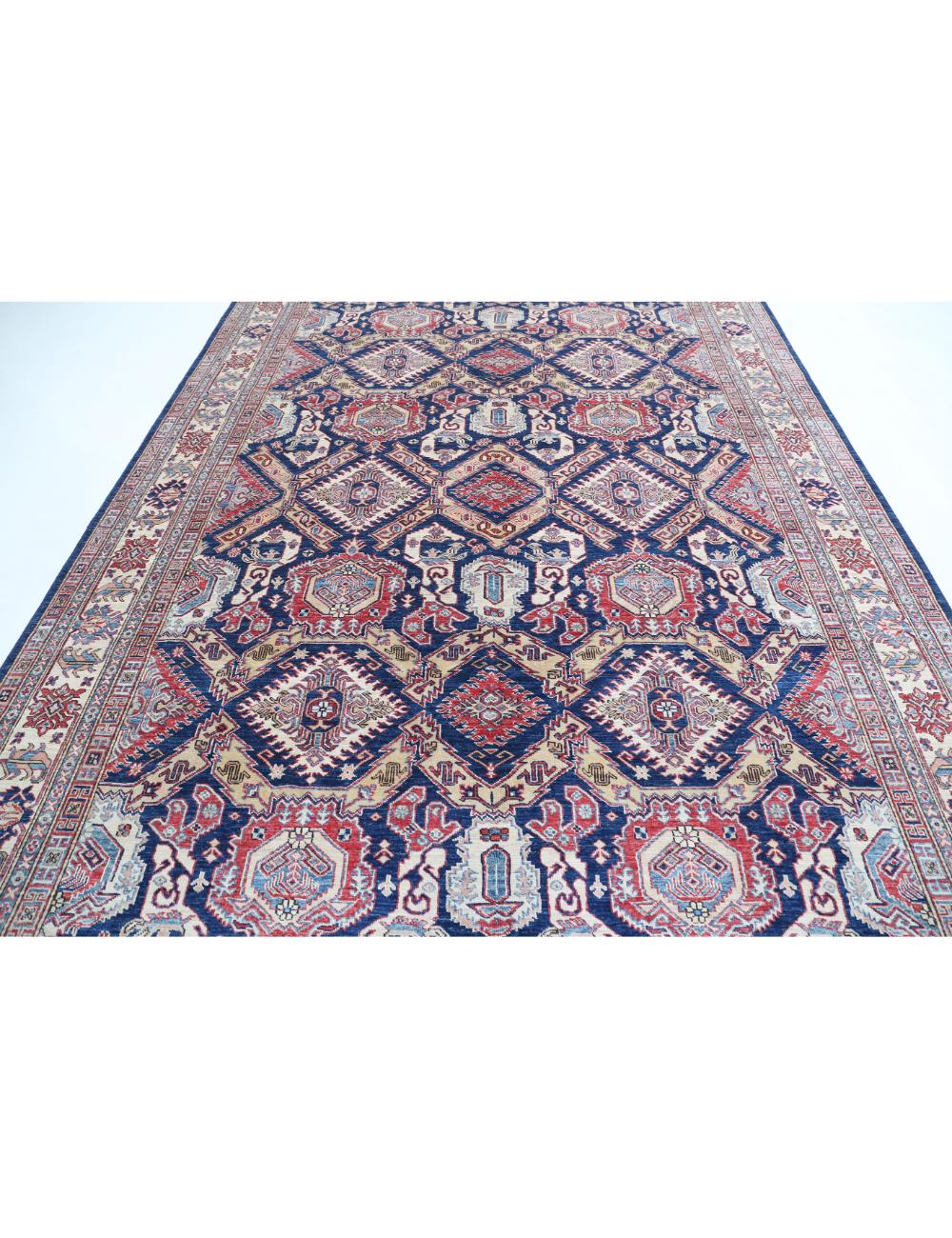Hand Knotted Royal Kazak Wool Rug 8' 1" x 11' 5" - No. AT24789
