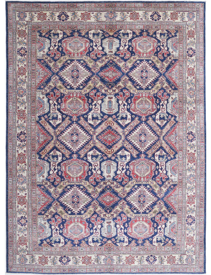 Hand Knotted Royal Kazak Wool Rug 8' 1" x 11' 5" - No. AT24789