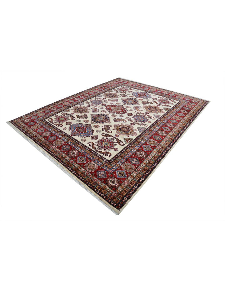 Hand Knotted Royal Kazak Wool Rug 8' 4" x 10' 3" - No. AT77347