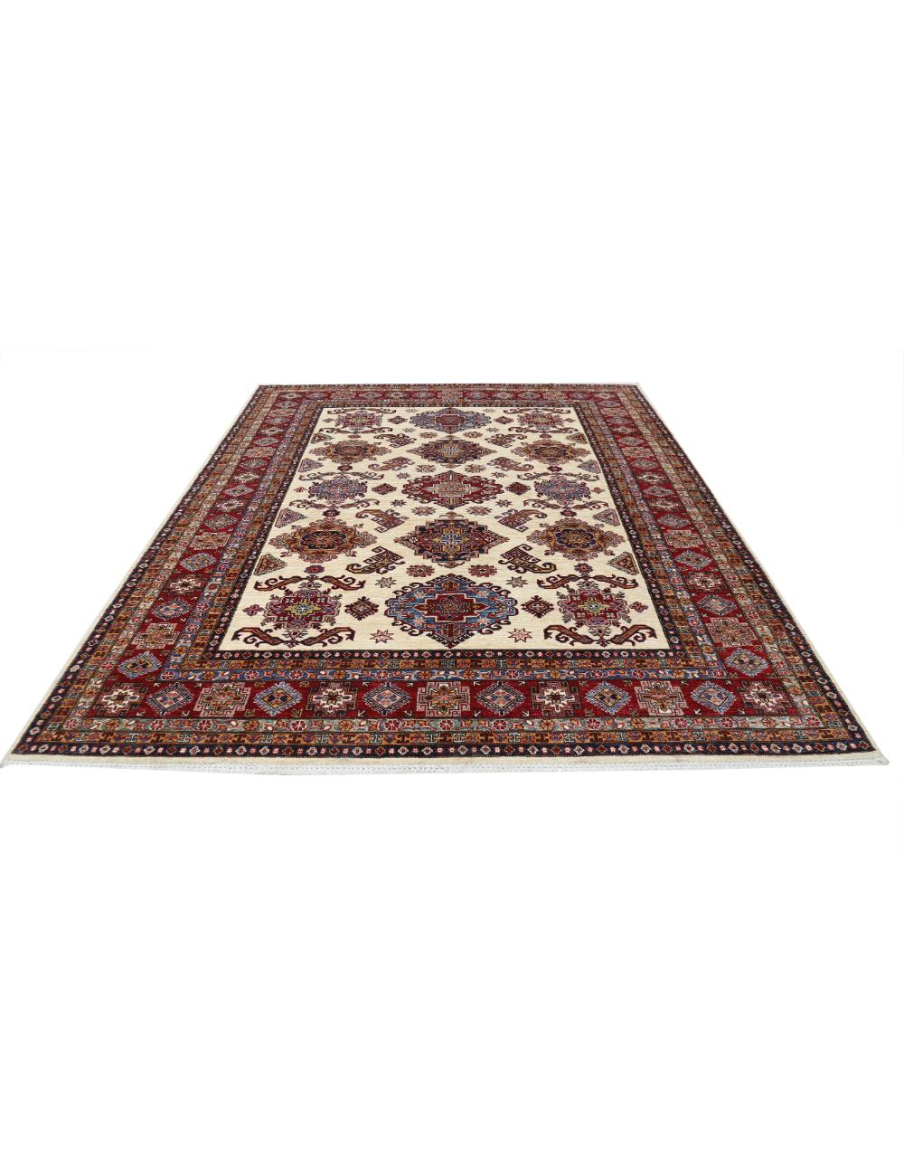 Hand Knotted Royal Kazak Wool Rug 8' 4" x 10' 3" - No. AT77347