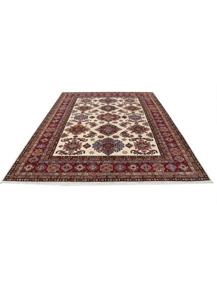 Hand Knotted Royal Kazak Wool Rug 8' 4" x 10' 3" - No. AT77347