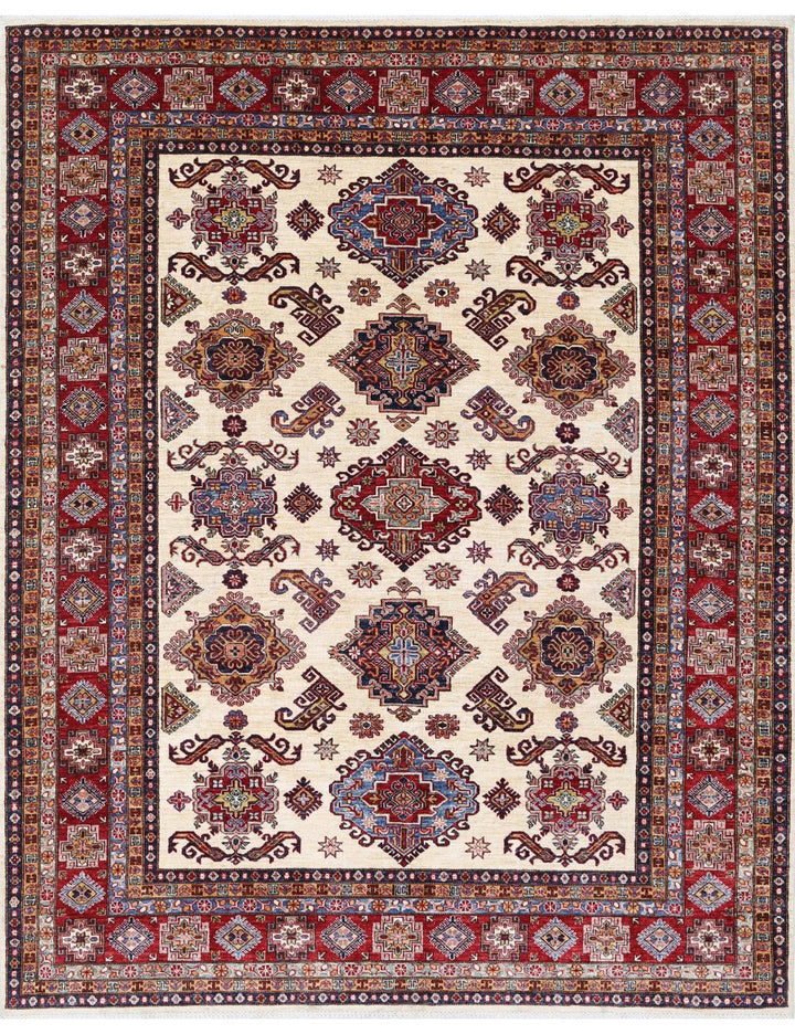 Hand Knotted Royal Kazak Wool Rug 8' 4" x 10' 3" - No. AT77347