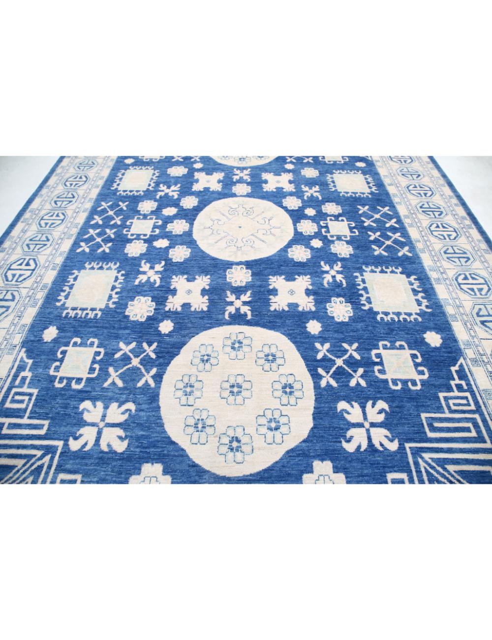 Hand Knotted Khotan Wool Rug 9' 8" x 13' 10" - No. AT26138