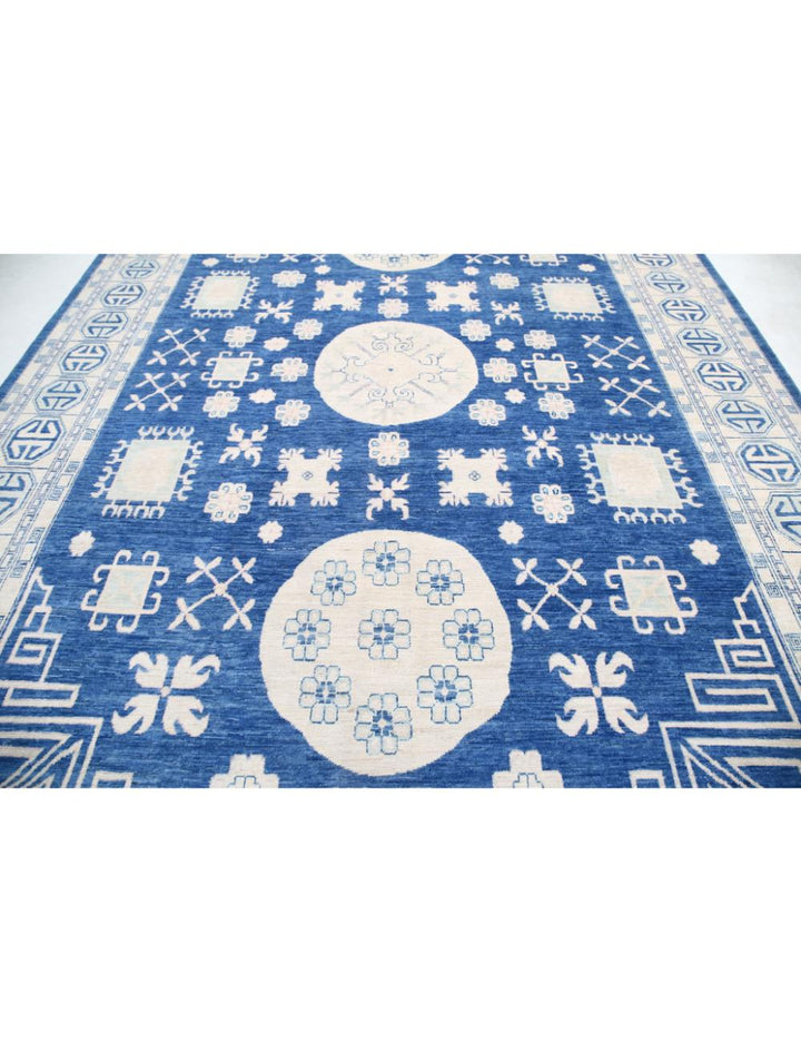 Hand Knotted Khotan Wool Rug 9' 8" x 13' 10" - No. AT26138