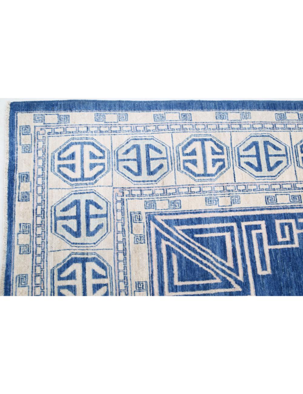 Hand Knotted Khotan Wool Rug 9' 8" x 13' 10" - No. AT26138