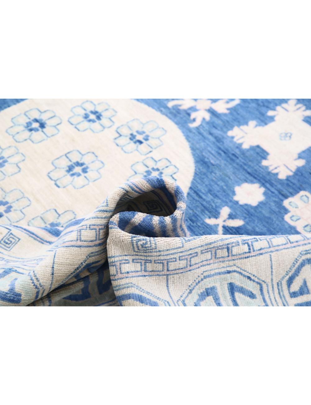 Hand Knotted Khotan Wool Rug 9' 8" x 13' 10" - No. AT26138