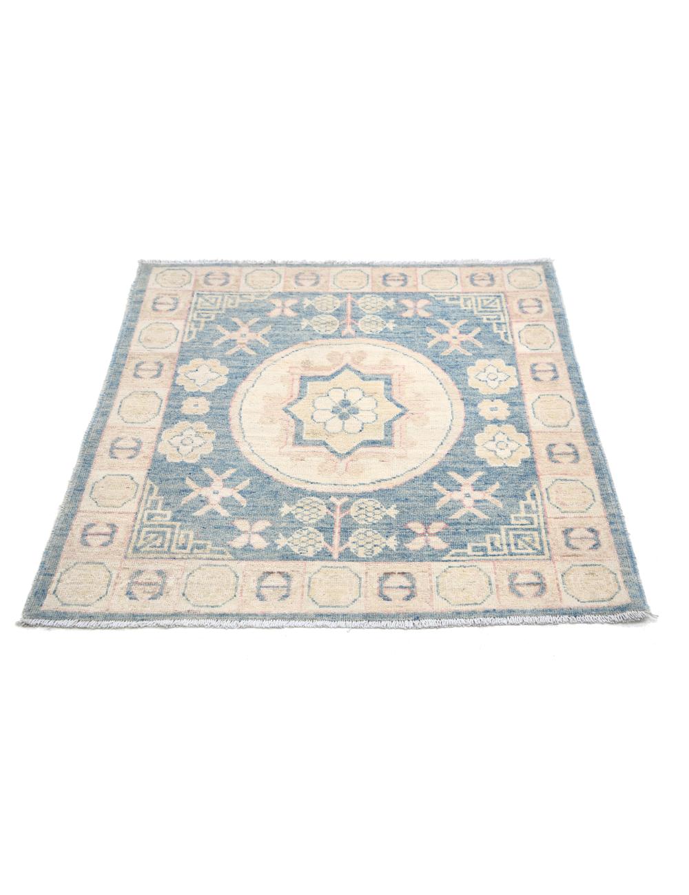 Hand Knotted Khotan Wool Rug 3' 2" x 3' 3" - No. AT63584