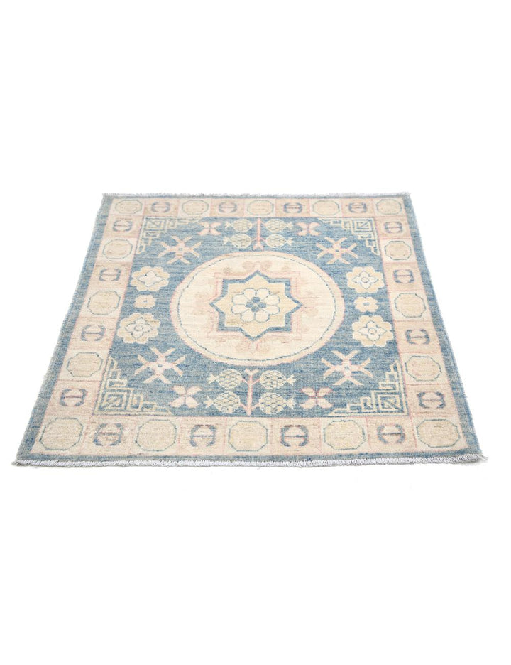 Hand Knotted Khotan Wool Rug 3' 2" x 3' 3" - No. AT63584