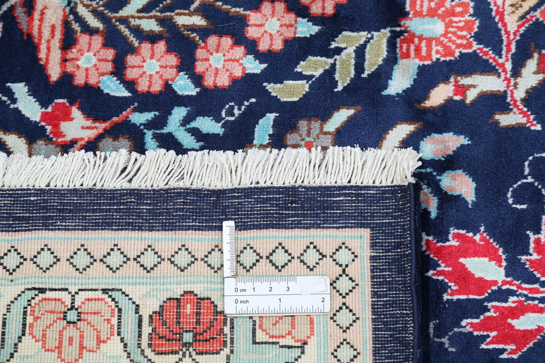 Hand Knotted Traditional Floral Bamboo Silk Rug 8' 0" x 9' 11" - No. AT73245