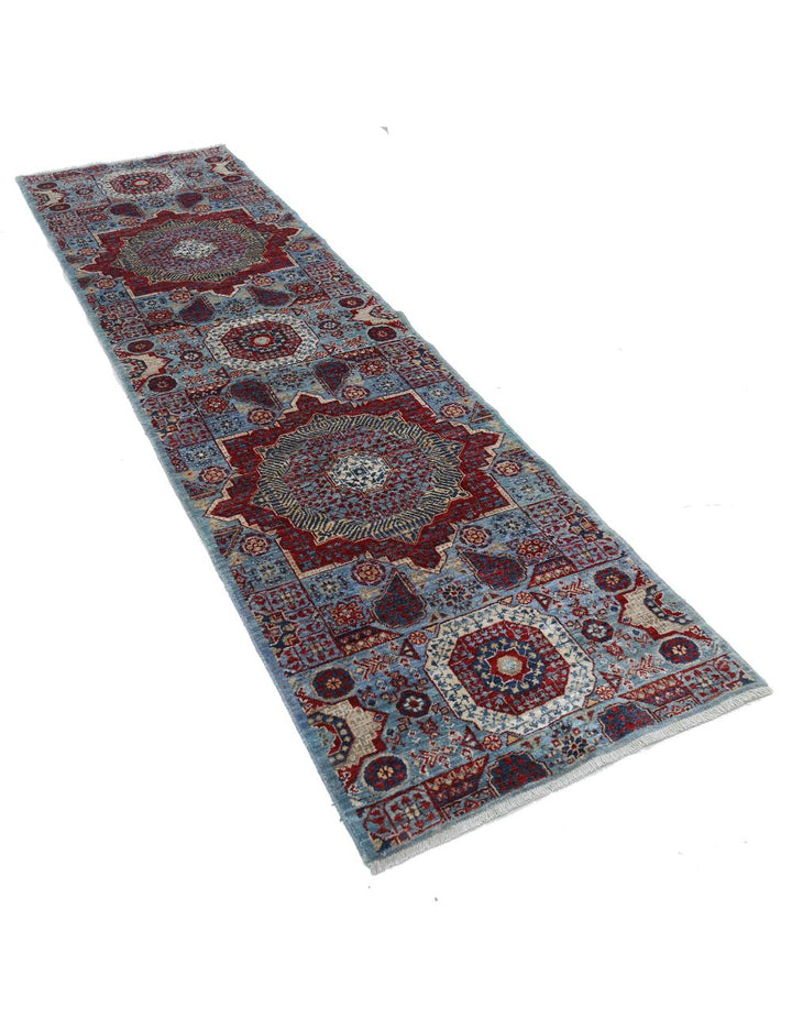 Hand Knotted Mamluk Wool Rug 2' 7" x 9' 9" - No. AT91796