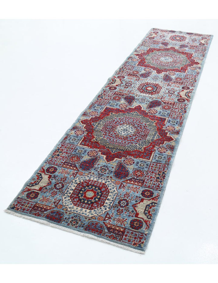 Hand Knotted Mamluk Wool Rug 2' 7" x 9' 9" - No. AT91796