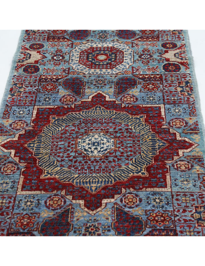 Hand Knotted Mamluk Wool Rug 2' 7" x 9' 9" - No. AT91796