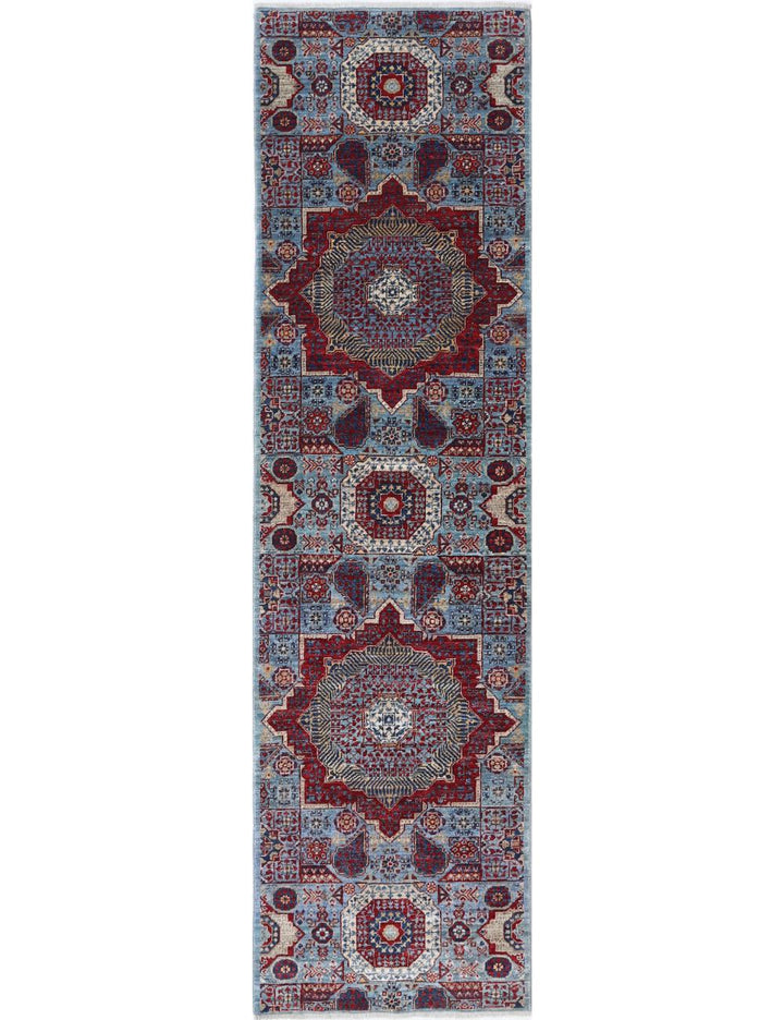 Hand Knotted Mamluk Wool Rug 2' 7" x 9' 9" - No. AT91796