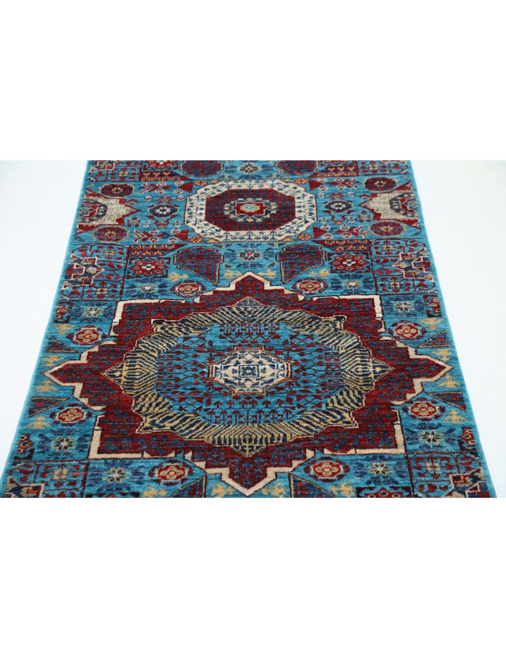 Hand Knotted Mamluk Wool Rug 2' 9" x 9' 8" - No. AT89306