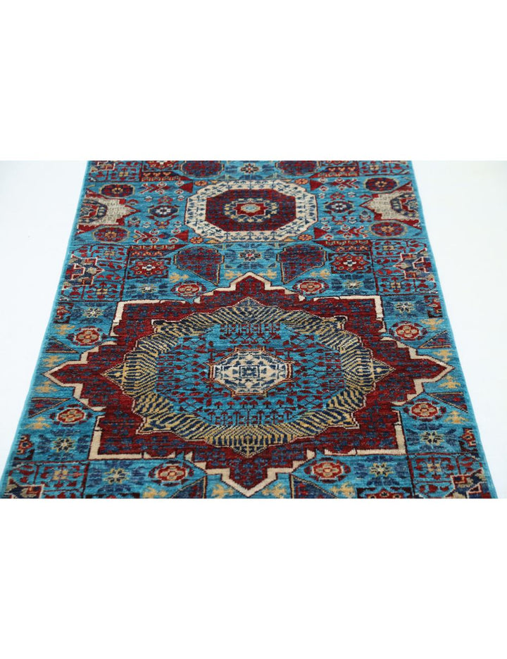 Hand Knotted Mamluk Wool Rug 2' 9" x 9' 8" - No. AT89306