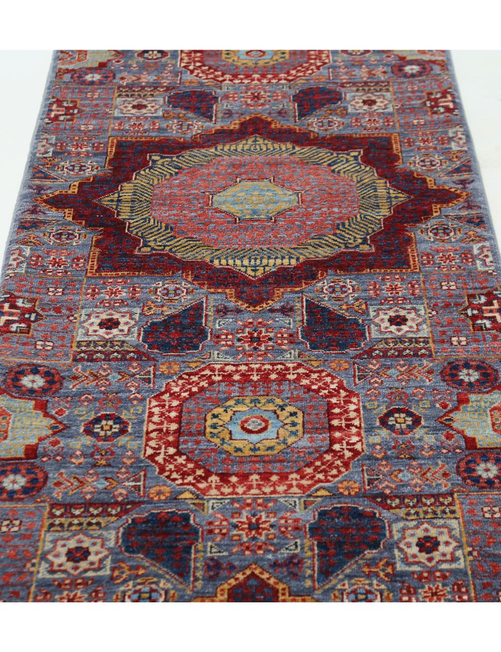 Hand Knotted Mamluk Wool Rug 2' 7" x 14' 10" - No. AT26617