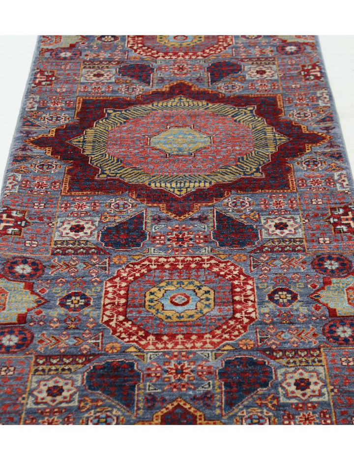 Hand Knotted Mamluk Wool Rug 2' 7" x 14' 10" - No. AT26617