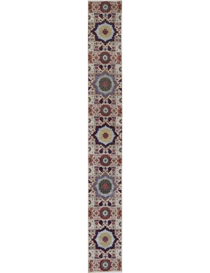 Hand Knotted Fine Mamluk Wool Rug 2' 5" x 19' 11" - No. AT30789