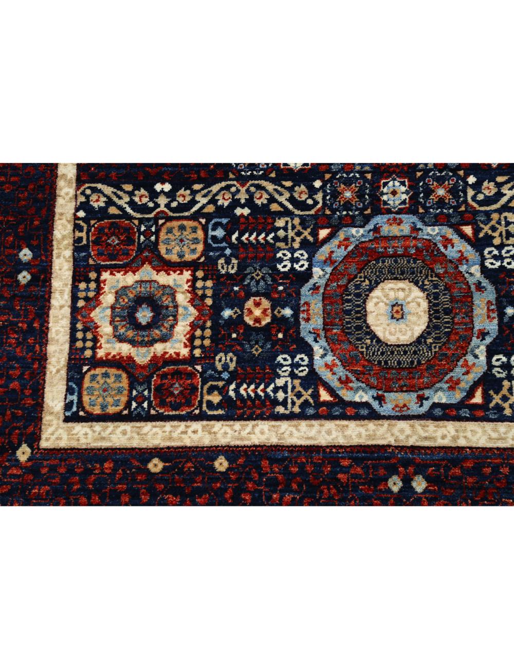 Hand Knotted Fine Mamluk Wool Rug 4' 1" x 6' 5" - No. AT73240