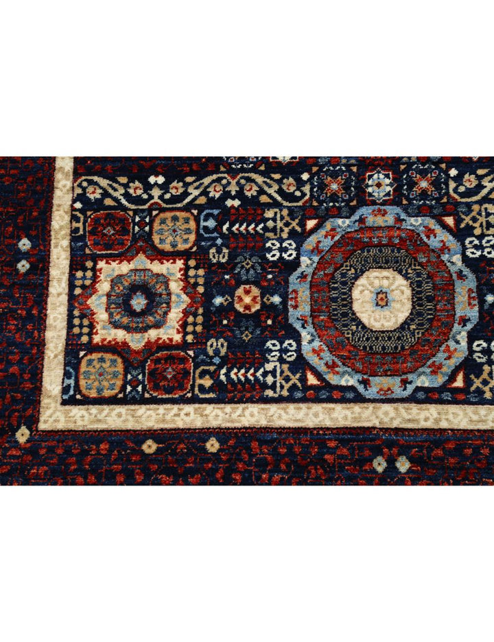 Hand Knotted Fine Mamluk Wool Rug 4' 1" x 6' 5" - No. AT73240
