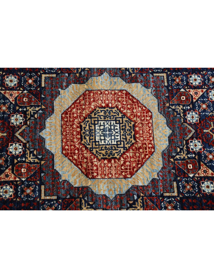 Hand Knotted Fine Mamluk Wool Rug 4' 1" x 6' 5" - No. AT73240