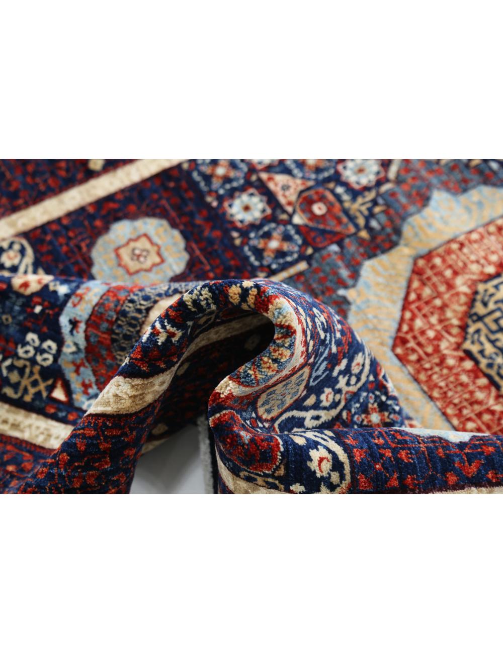 Hand Knotted Fine Mamluk Wool Rug 4' 1" x 6' 5" - No. AT73240