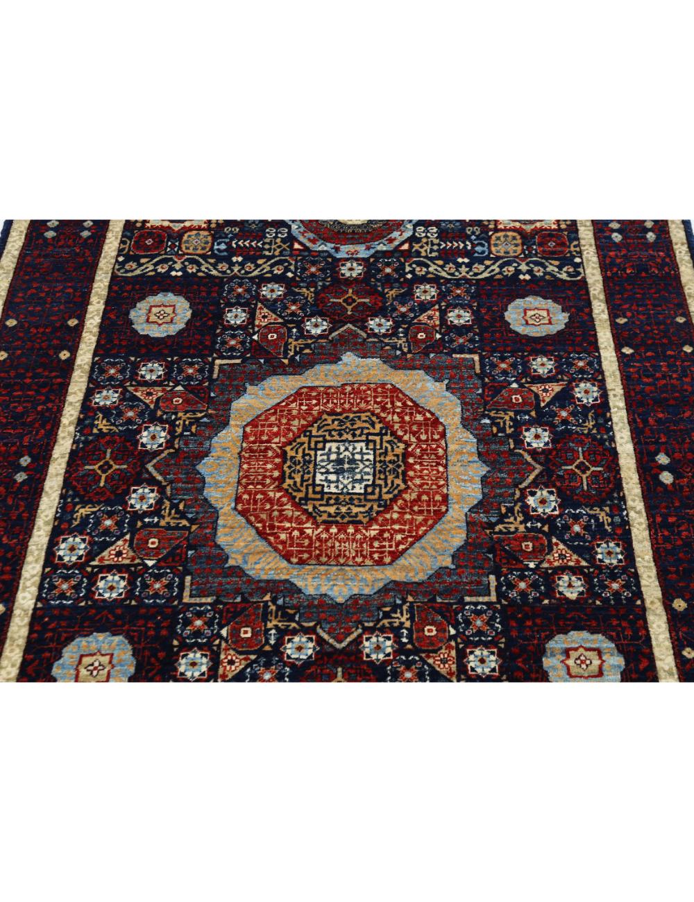 Hand Knotted Fine Mamluk Wool Rug 3' 11" x 6' 1" - No. AT27889