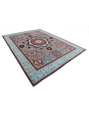 Hand Knotted Fine Mamluk Wool Rug 8' 10" x 11' 8" - No. AT93724