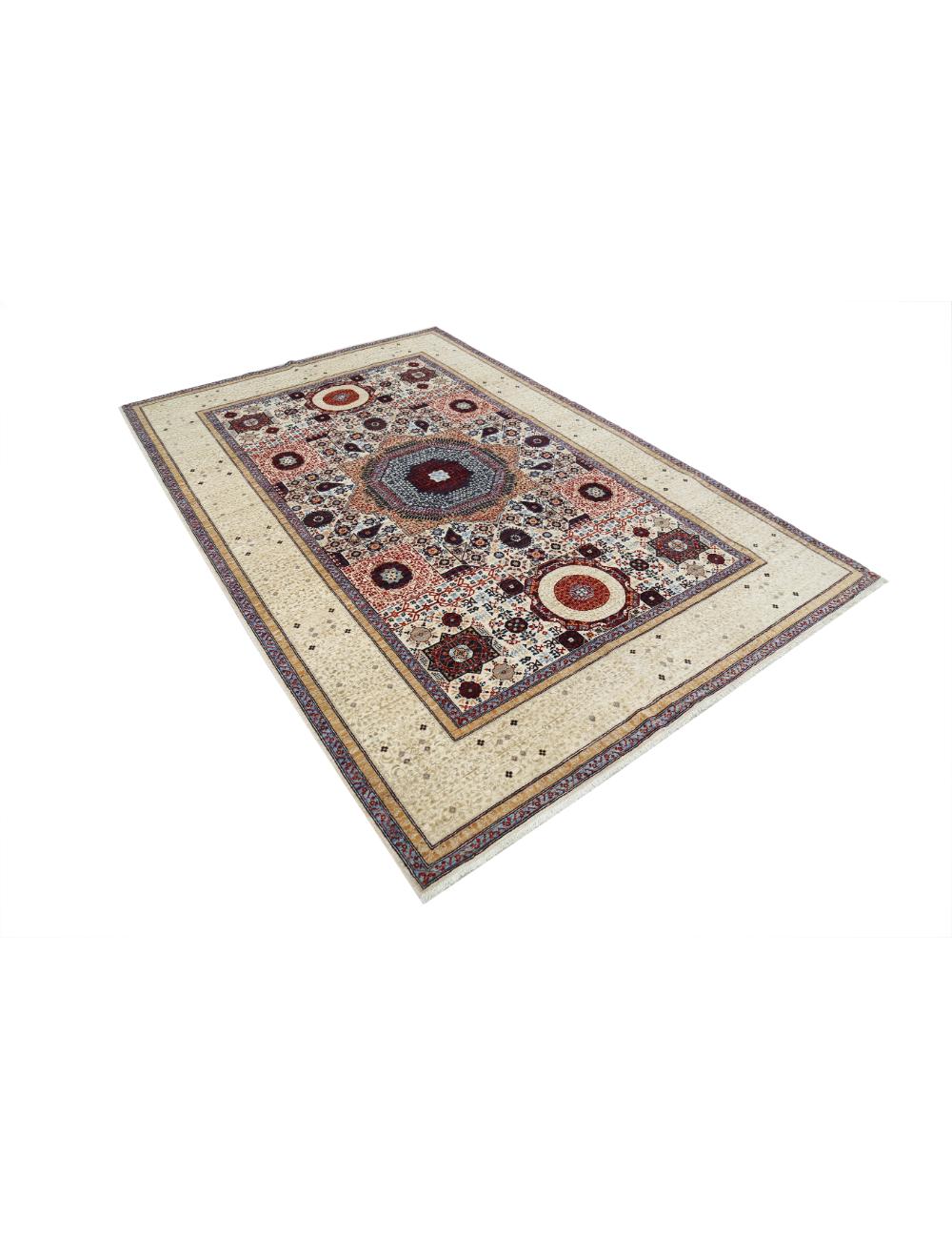 Hand Knotted Fine Mamluk Wool Rug 6' 0" x 9' 2" - No. AT72584