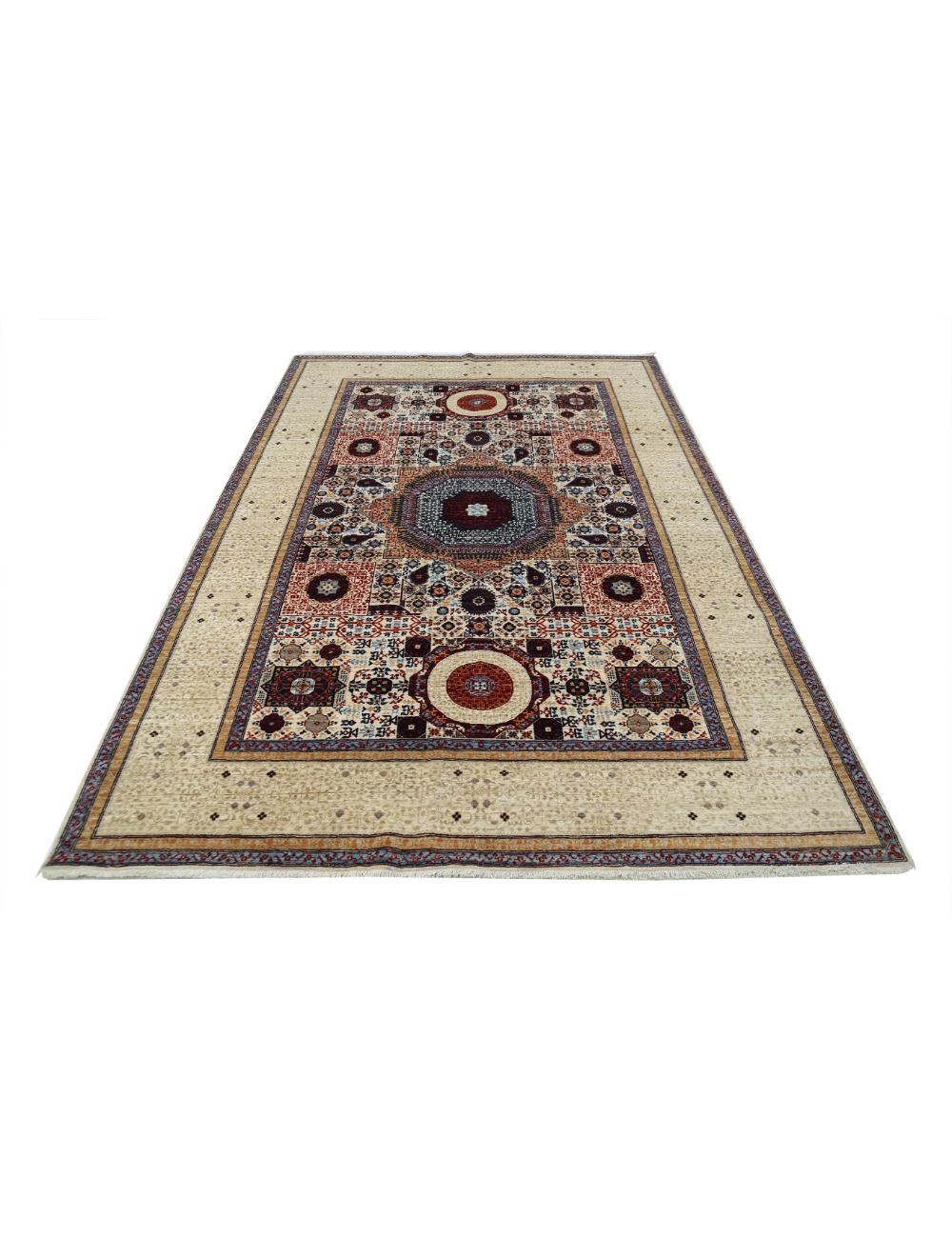 Hand Knotted Fine Mamluk Wool Rug 6' 0" x 9' 2" - No. AT72584
