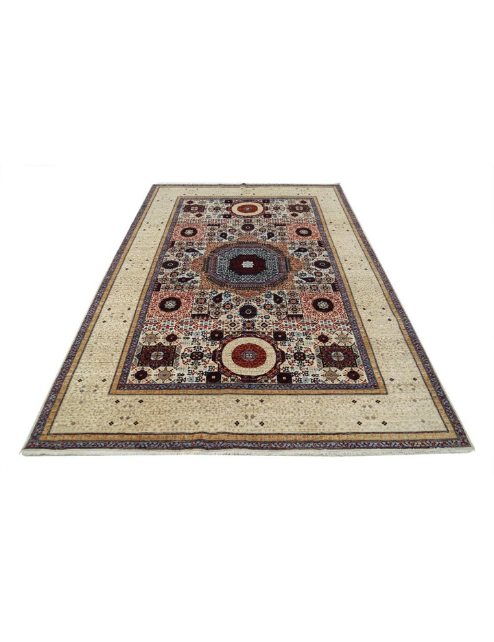 Hand Knotted Fine Mamluk Wool Rug 6' 0" x 9' 2" - No. AT72584