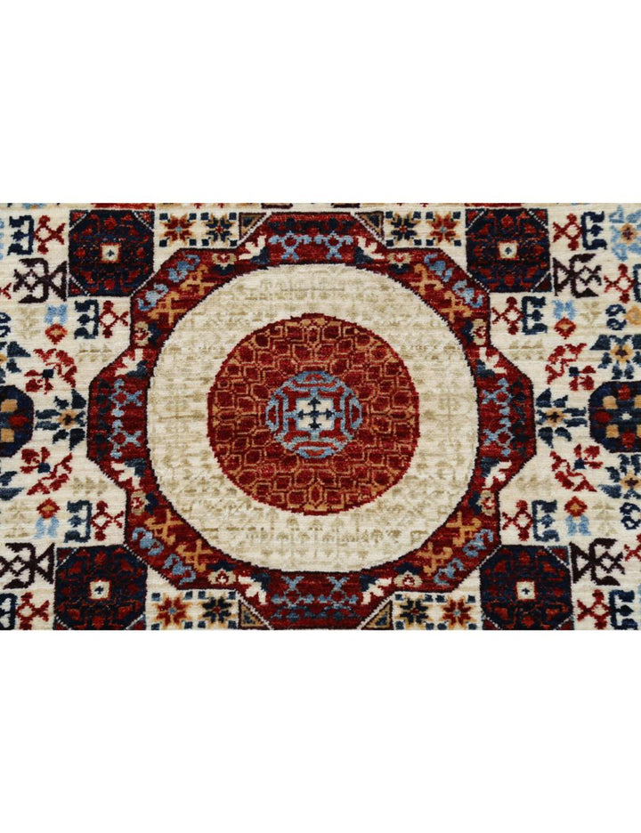Hand Knotted Fine Mamluk Wool Rug 6' 0" x 9' 2" - No. AT72584