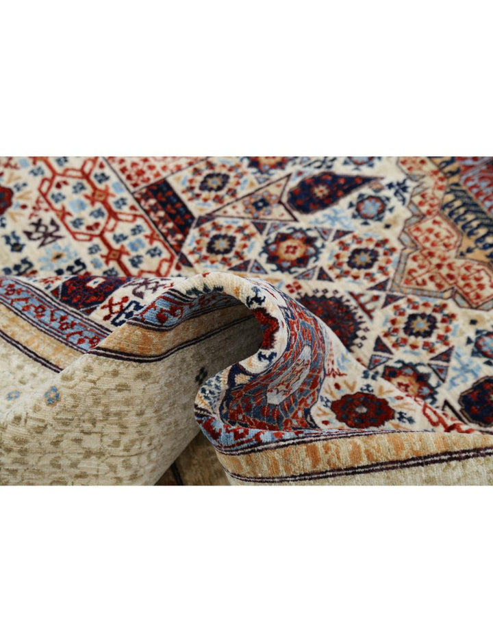 Hand Knotted Fine Mamluk Wool Rug 6' 0" x 9' 2" - No. AT72584