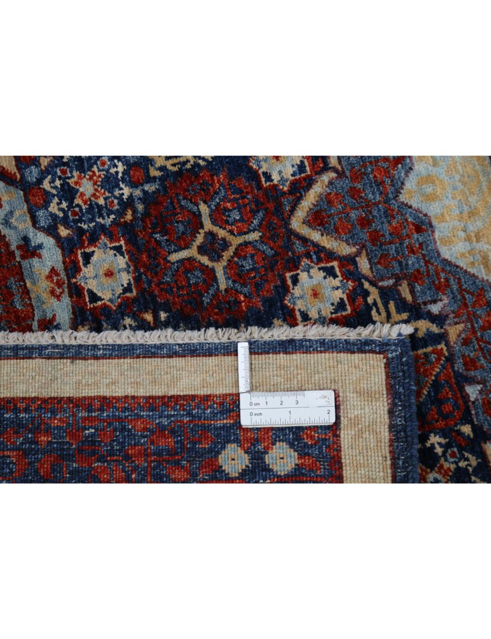 Hand Knotted Fine Mamluk Wool Rug 4' 1" x 5' 11" - No. AT44270