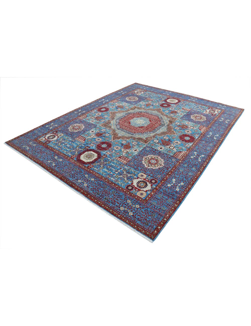 Hand Knotted Mamluk Wool Rug 8' 1" x 9' 9" - No. AT10857