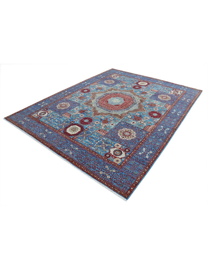 Hand Knotted Mamluk Wool Rug 8' 1" x 9' 9" - No. AT10857