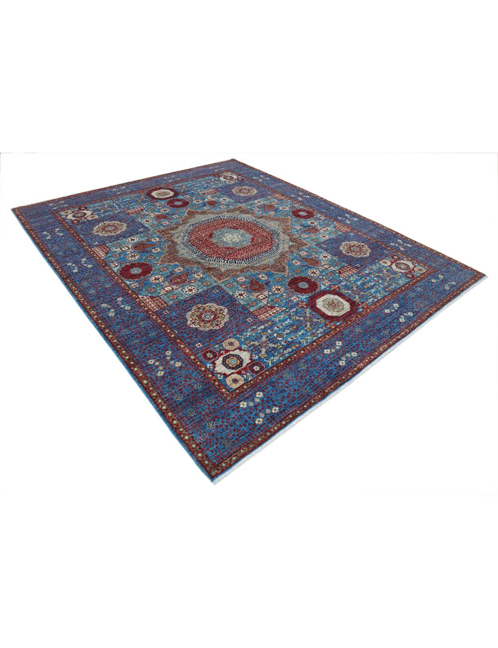 Hand Knotted Mamluk Wool Rug 8' 1" x 9' 9" - No. AT10857