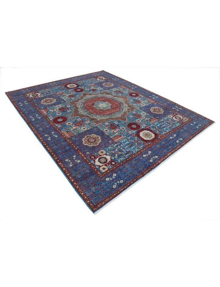 Hand Knotted Mamluk Wool Rug 8' 1" x 9' 9" - No. AT10857