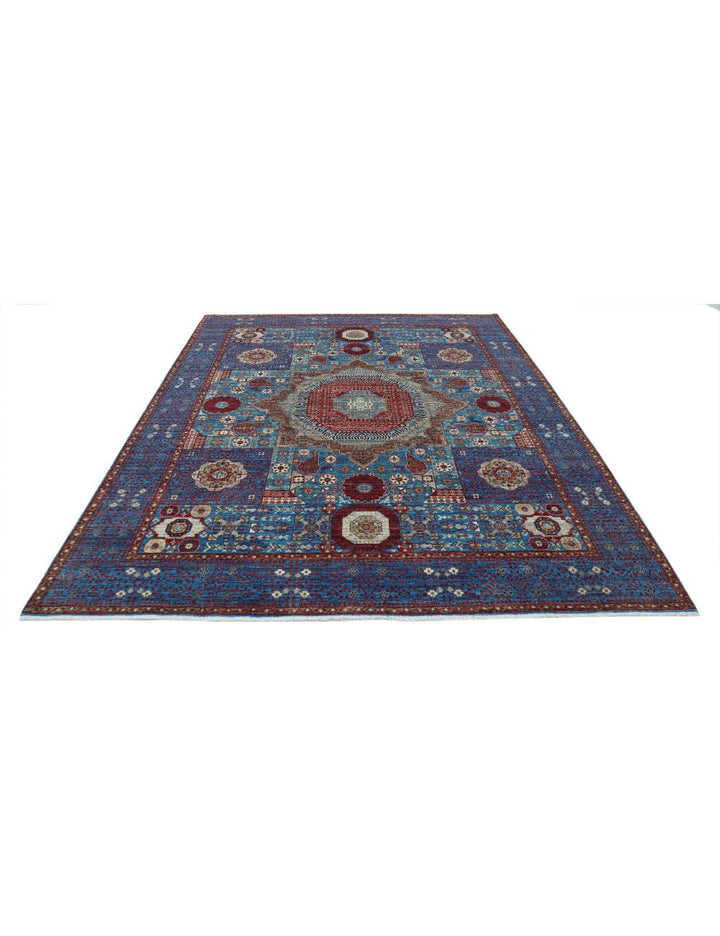 Hand Knotted Mamluk Wool Rug 8' 1" x 9' 9" - No. AT10857