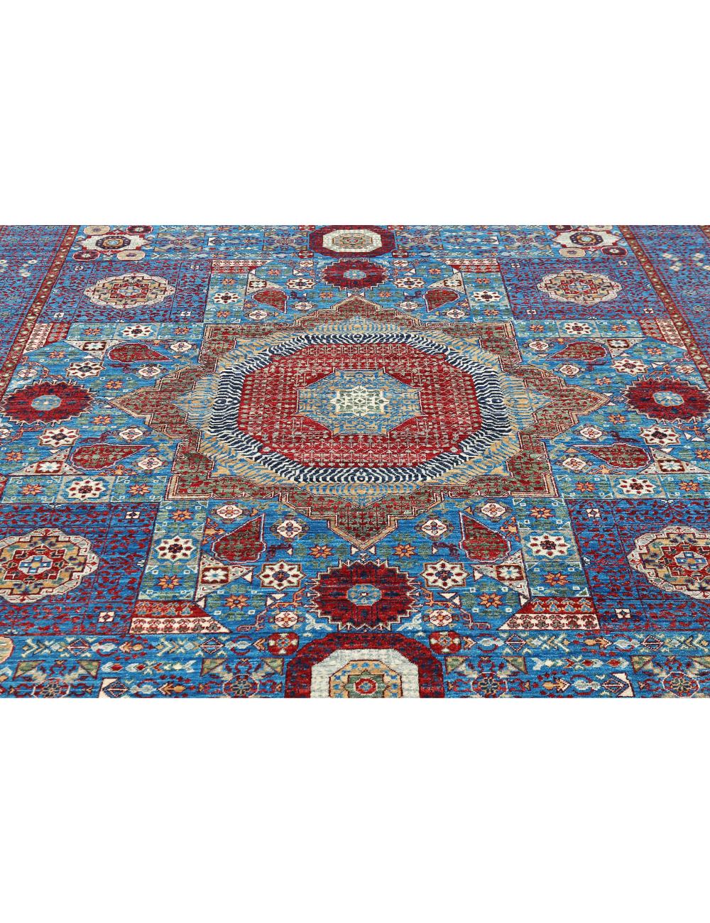 Hand Knotted Mamluk Wool Rug 8' 1" x 9' 9" - No. AT10857